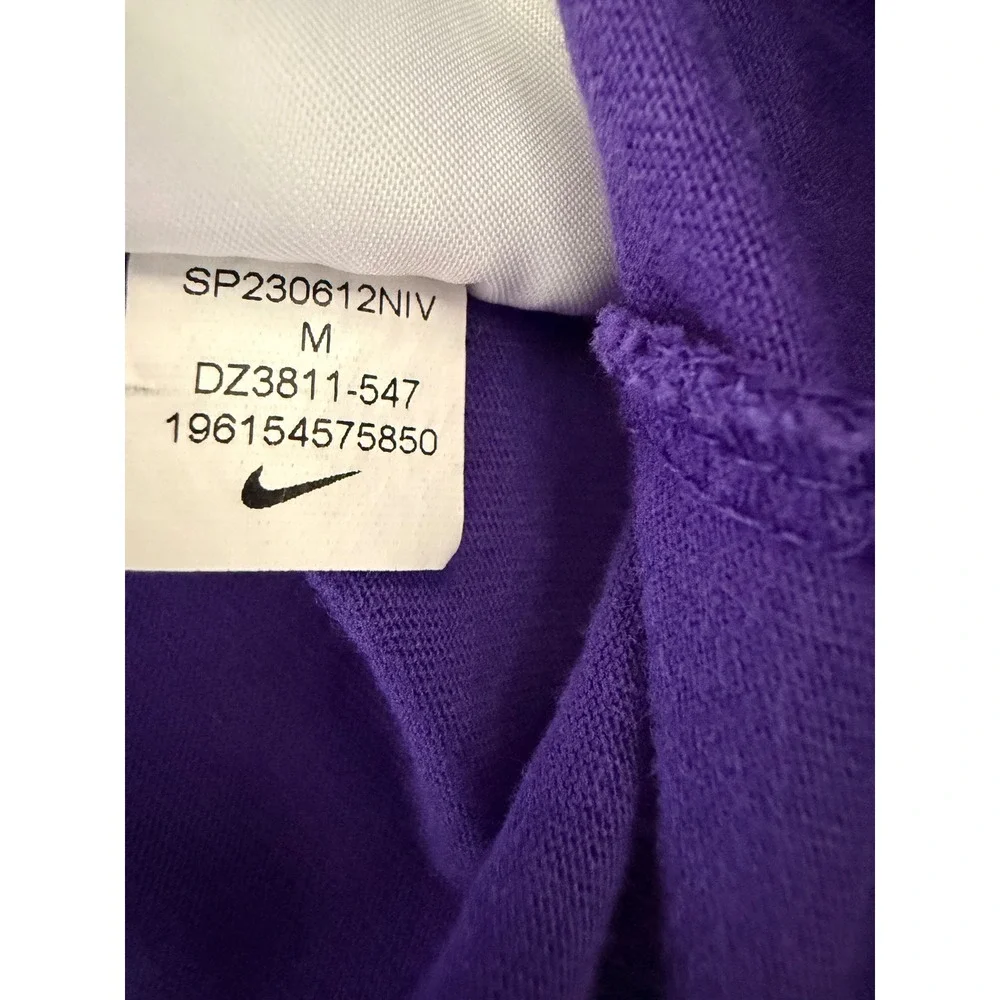 Nike LSU Tigers Shirt Mens Medium Purple Graphic Tee Baseball Vintage Tiger Head